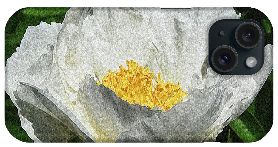 Diane Berry iPhone Case featuring the painting Summer Peony Painted by Diane E Berry