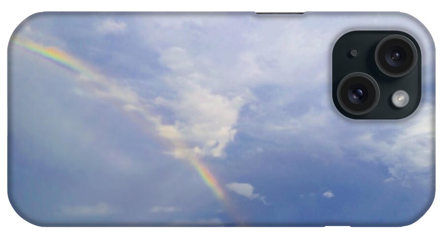 Weather iPhone Case featuring the photograph Summer Rainbow by Ally White