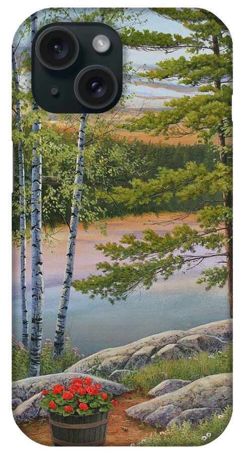 Summer iPhone Case featuring the painting Summer Retreat by Jake Vandenbrink