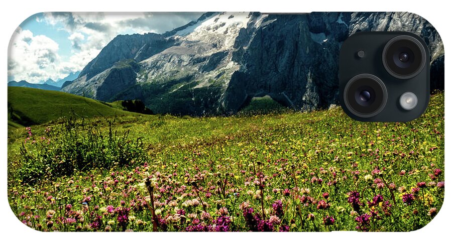 Dolomites iPhone Case featuring the photograph Summer Trek in the Dolomites, Italy by Leslie Struxness