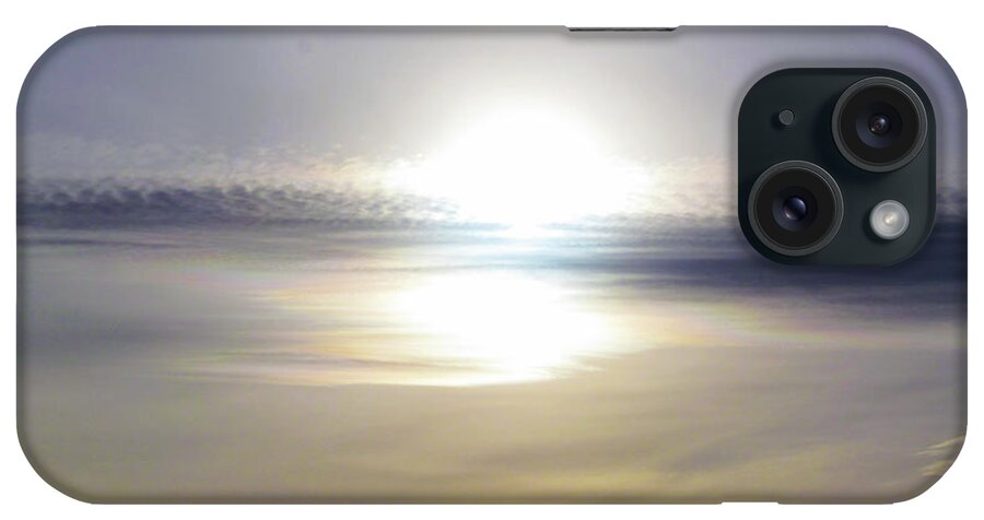Sun iPhone Case featuring the photograph Sun Reflections in the Winter Sky by J Marielle