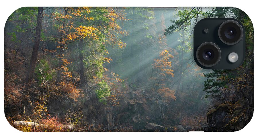 Mccloud iPhone Case featuring the photograph Sunbeams on the McCloud River by Don Hoekwater Photography