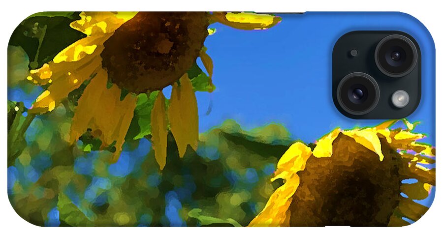 Sunflowers iPhone Case featuring the photograph Sunflower Vox by Tom Johnson