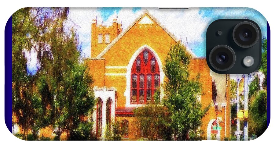 American Churches iPhone Case featuring the digital art Sunny Asbury Day by Aberjhani