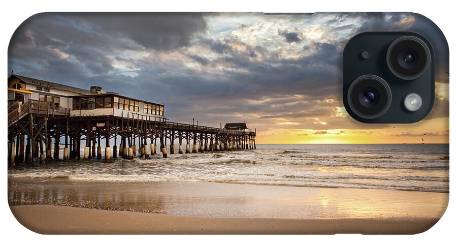 Summer iPhone Case featuring the photograph Sunrise At Cocoa Beach Pier by Will Tan