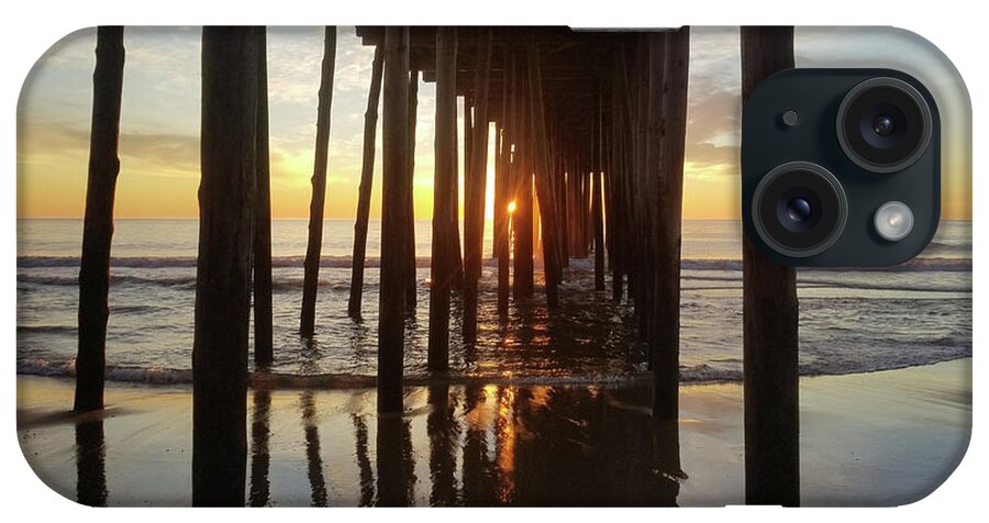 Beach iPhone Case featuring the photograph Sunrise At The OC Fishing Pier by Robert Banach