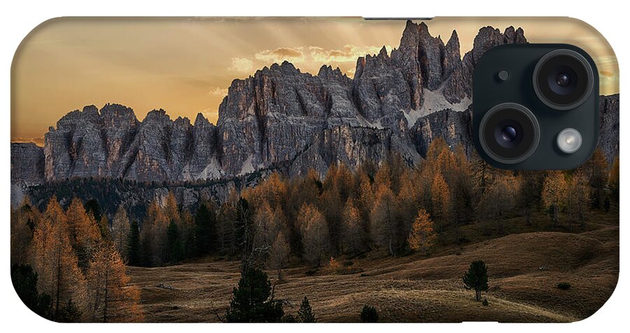  Dolomites iPhone Case featuring the photograph Sunrise in the Dolomites by Jon Glaser