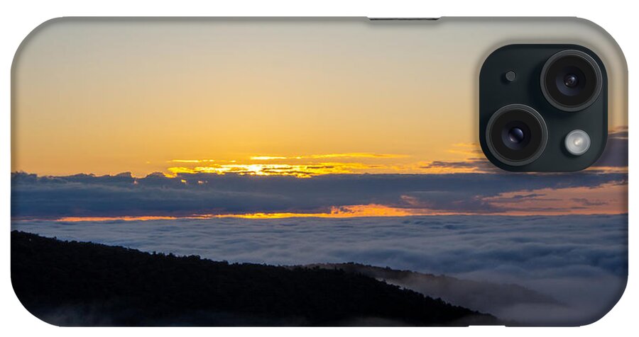 Sunrise iPhone Case featuring the photograph Sunrise on the Blue Ridge Parkway by L Bosco