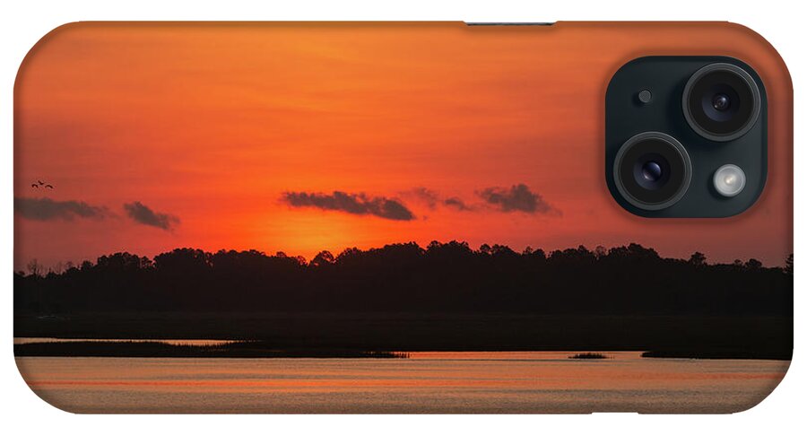 Murrells Inlet iPhone Case featuring the photograph Sunrise Over Drunken Jack Island by D K Wall