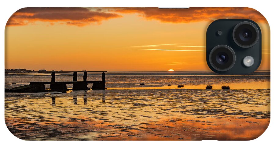 Morecambe Bay iPhone Case featuring the photograph Sunset at Hest Bank by Keith Douglas