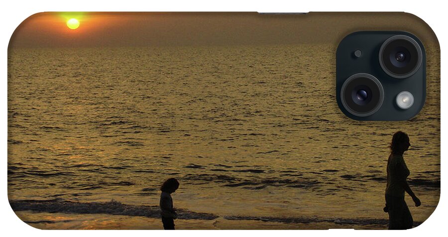 Water's Edge iPhone Case featuring the photograph Sunset At Summer Sand by Arvind Manjunath Photography