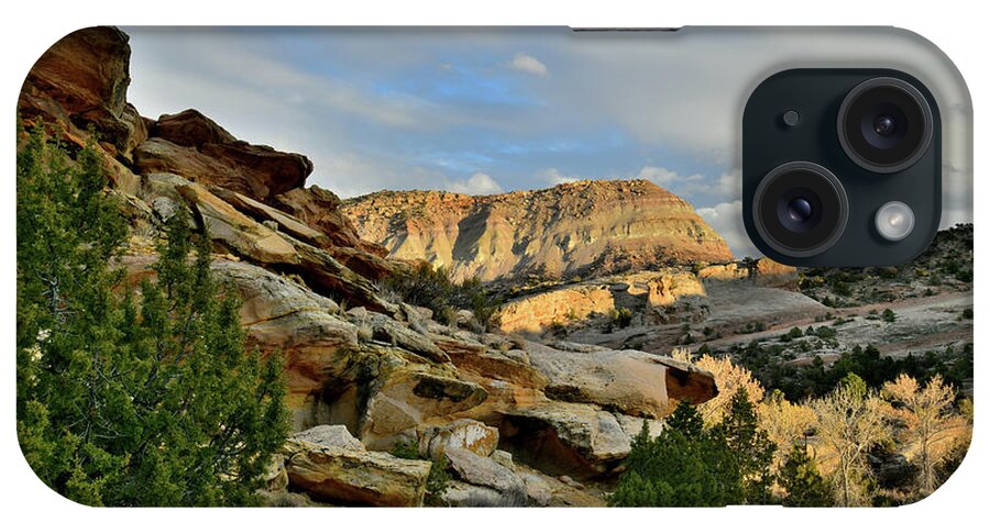 Colorado National Monument iPhone Case featuring the photograph Sunset Coming to East Side of Colorado National Monumentr by Ray Mathis