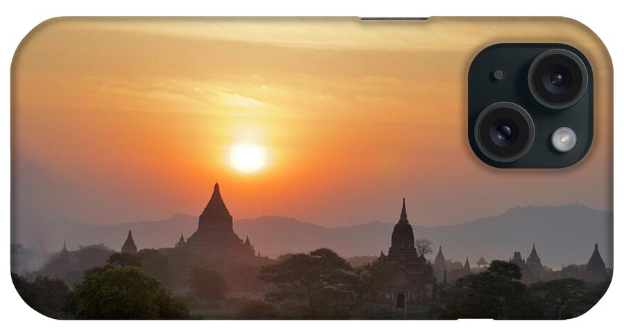 Tranquility iPhone Case featuring the photograph Sunset From Atop The Shwesandaw Paya by Jim Simmen