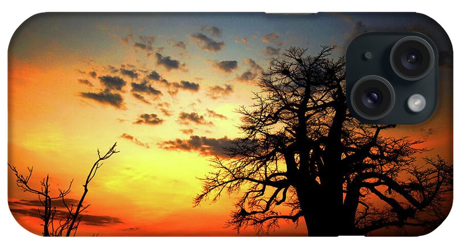 Africa iPhone Case featuring the photograph sunset on the Zambezi by Darcy Dietrich