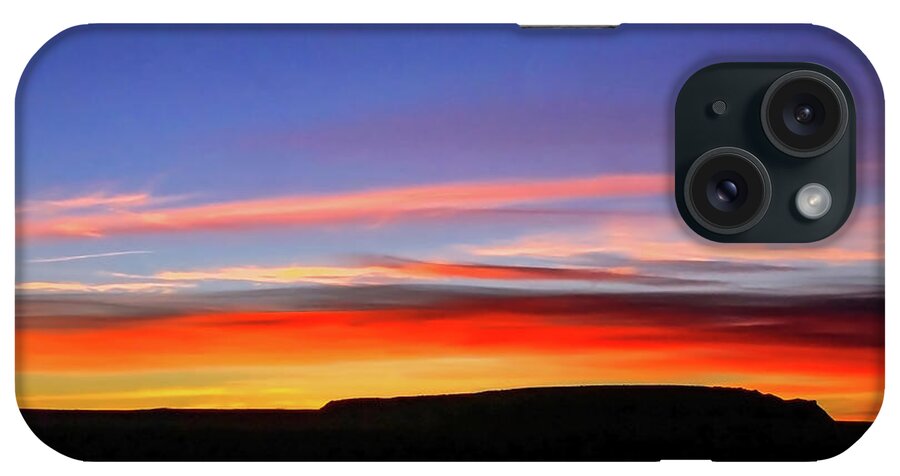 Antelope Canyon iPhone Case featuring the photograph Sunset over Navajo Lands by Dawn Richards