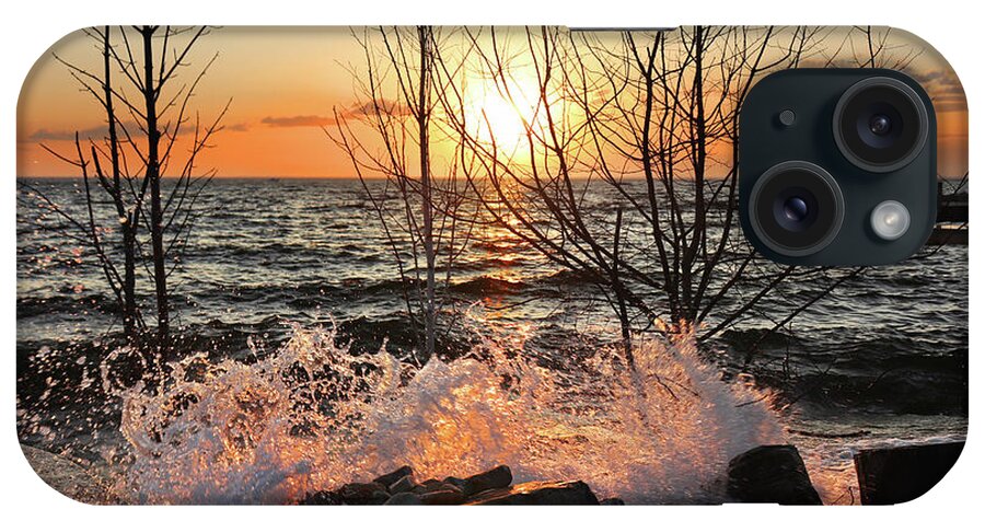 Sunset iPhone Case featuring the photograph Sunset Splash 2 by David T Wilkinson