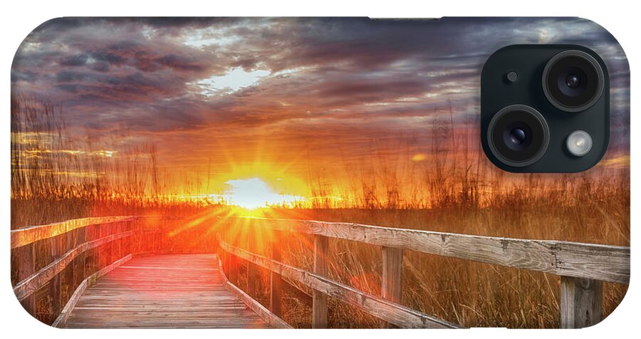 Sunset Walk iPhone Case featuring the photograph Sunset Walk by Russell Pugh