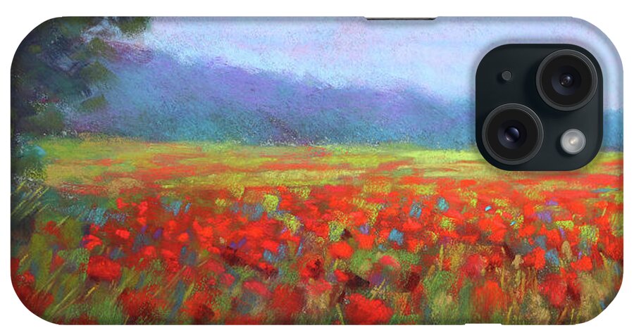 Poppy iPhone Case featuring the painting Sunshine and Poppies by Susan Jenkins