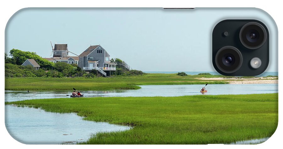 Swan River iPhone Case featuring the photograph Swan River Kayakers by Lorraine Cosgrove