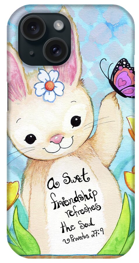 Sweet Friendship iPhone Case featuring the mixed media Sweet Friendship by Valarie Wade
