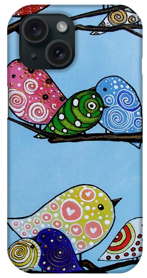 Birds
Animals iPhone Case featuring the painting Sweettweets by Cherie Roe Dirksen