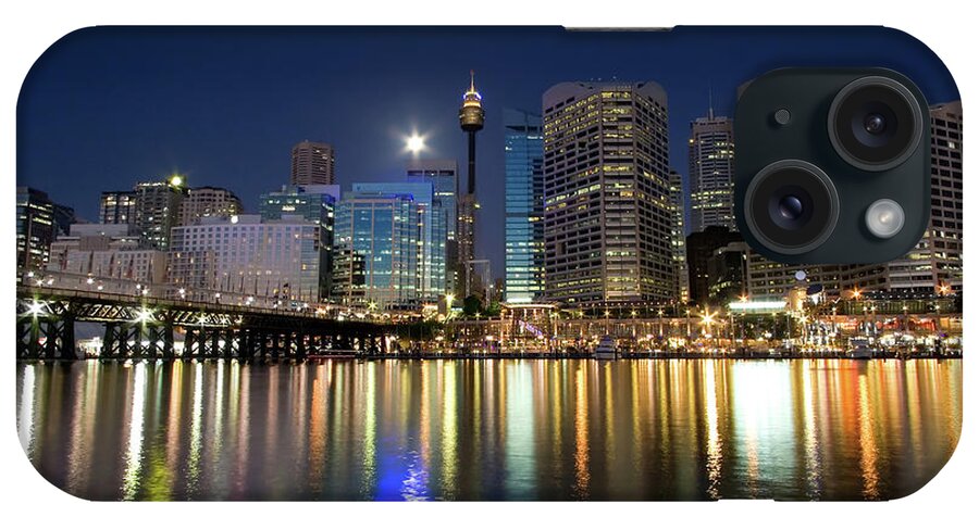 Scenics iPhone Case featuring the photograph Sydney Darling Harbour Twilight by Matejay