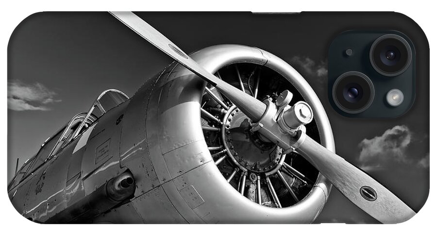 Sky iPhone Case featuring the photograph T6 Texan by Ian Merton