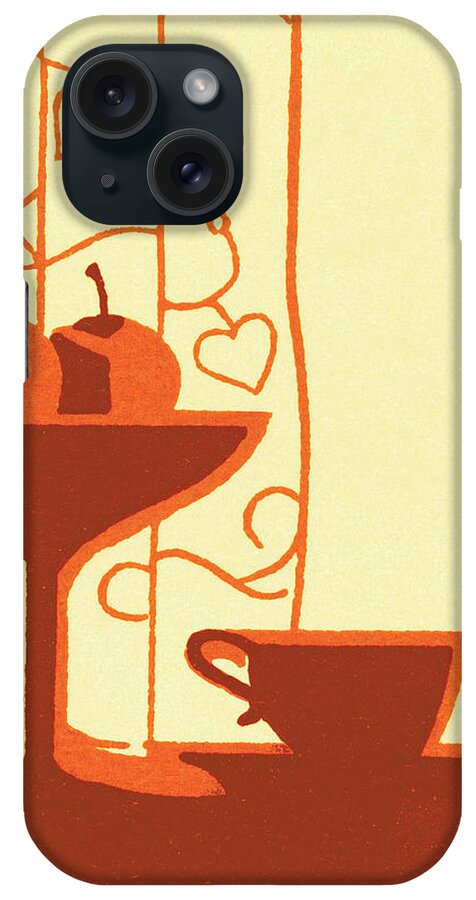 Beverage iPhone Case featuring the drawing Table still-life by CSA Images