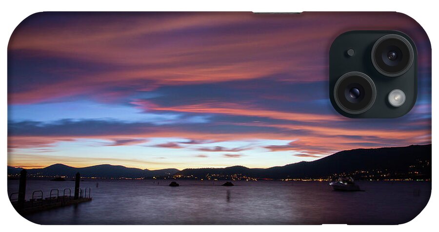 Sunset iPhone Case featuring the photograph Tahoe at Sunset by Fred DeSousa