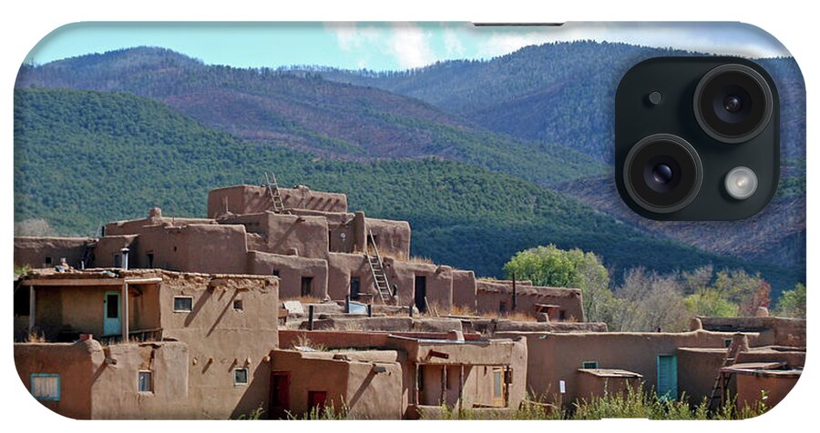 Taos iPhone Case featuring the photograph Taos Pueblo - New Mexico by Richard Krebs