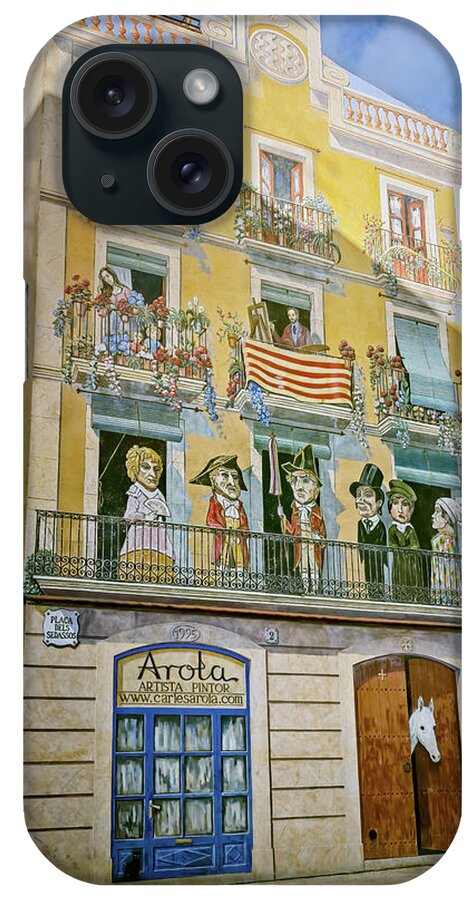 Joan Carroll iPhone Case featuring the photograph Tarragona Spain Mural by Joan Carroll