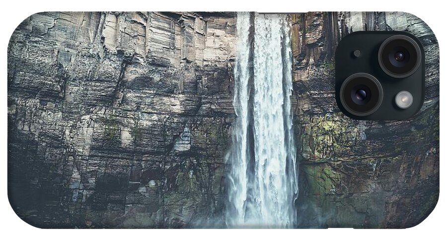 Glamping iPhone Case featuring the photograph Taughannock Falls by Dave Niedbala