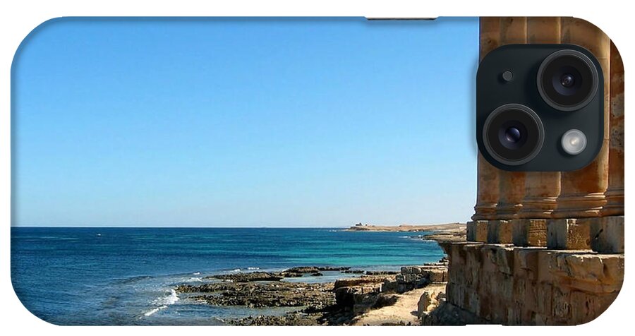Shadow iPhone Case featuring the photograph Temple Of Isis, Sabratha, Libya by Joe & Clair Carnegie / Libyan Soup