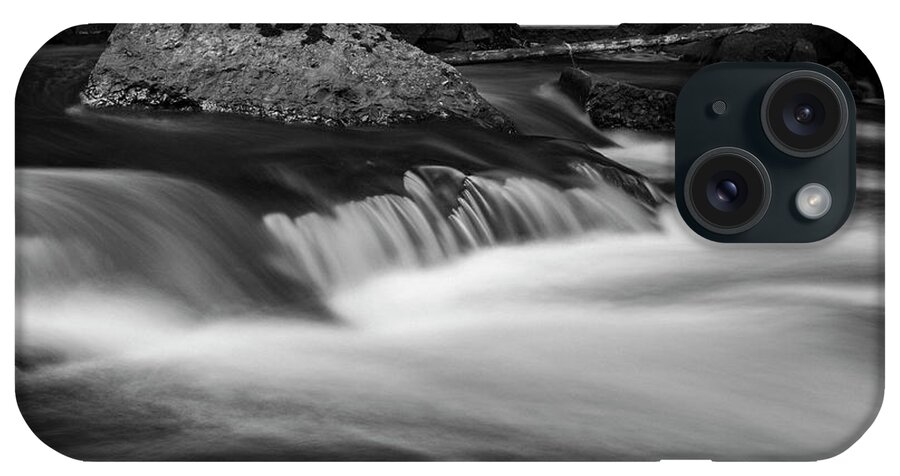 10 Mile River iPhone Case featuring the photograph Ten Mile River V Hunts Mills BW by David Gordon