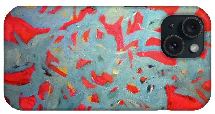 Red iPhone Case featuring the painting That's All of Us by Steven Miller