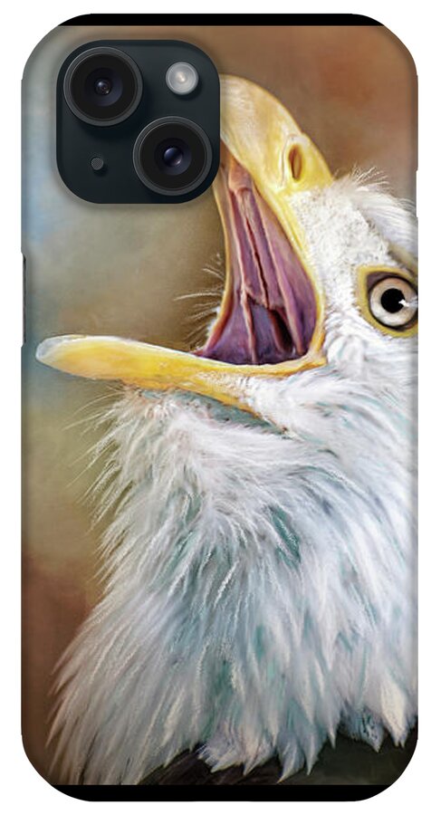 Bald Eagle iPhone Case featuring the digital art The Call by Jeanette Mahoney