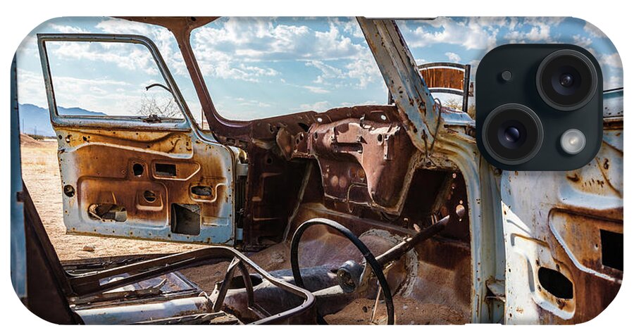 Wreck iPhone Case featuring the photograph The car is open, please come in... by Lyl Dil Creations