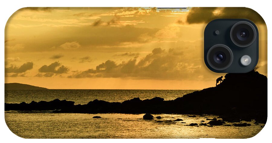 Sea iPhone Case featuring the photograph The cliffhanger in the sea by Yavor Mihaylov