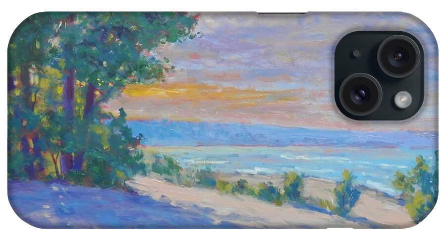 Beach iPhone Case featuring the painting The Cool of Evening by Michael Camp