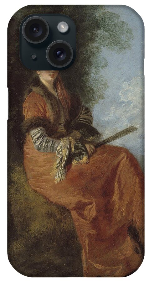 18th Century Art iPhone Case featuring the painting The Dreamer by Jean-Antoine Watteau