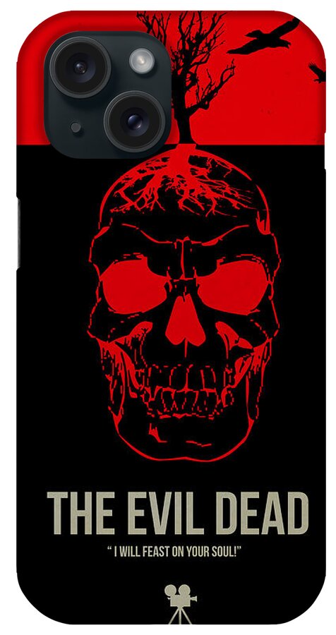 The Evil Dead iPhone Case featuring the digital art The Evil Dead by Naxart Studio