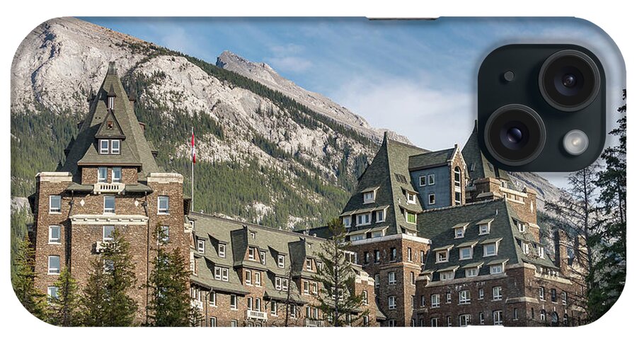 Banff iPhone Case featuring the photograph The Fairmont Banff Springs Hotel by Tim Kathka