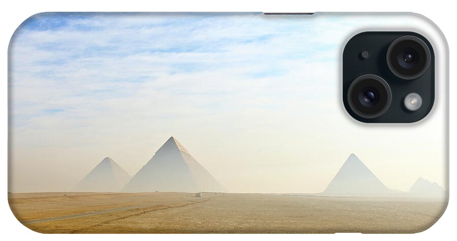 Tranquility iPhone Case featuring the photograph The Giza Pyramids Viewed From Distance by Kanwal Sandhu