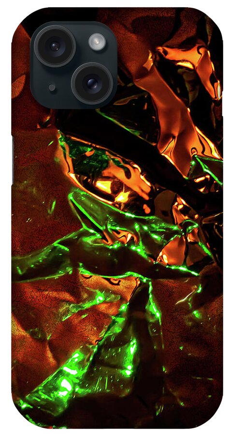 Abstract iPhone Case featuring the digital art The Green Sorcerer by Liquid Eye