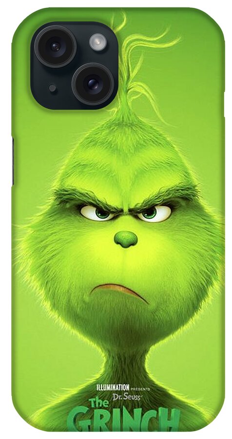 The Grinch iPhone Case featuring the mixed media The Grinch, 2018 B by Movie Poster Prints