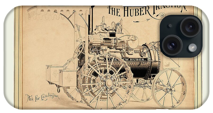 Engine iPhone Case featuring the painting The Huber Traction by Unknown