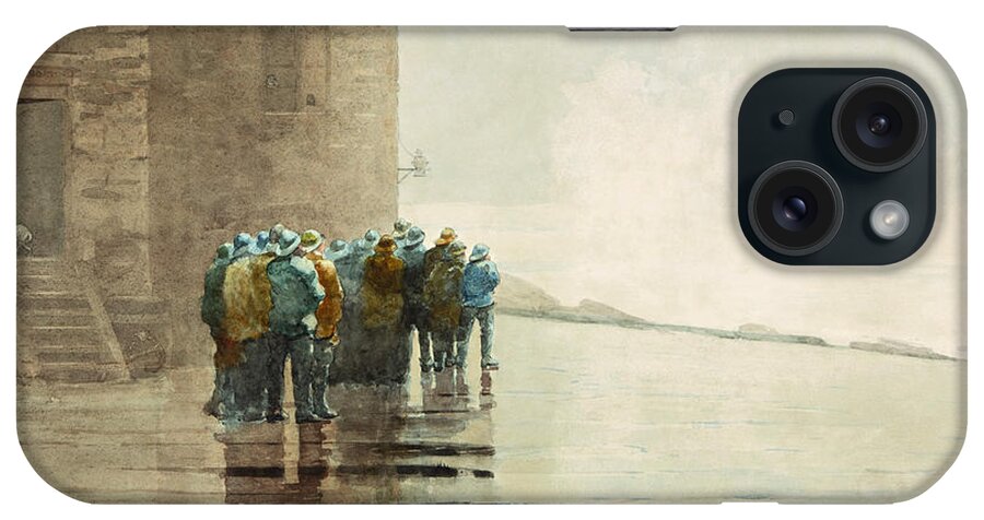Winslow Homer iPhone Case featuring the drawing The Life Brigade by Winslow Homer