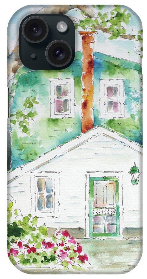 Impressionism iPhone Case featuring the painting The Marr Residence by Pat Katz