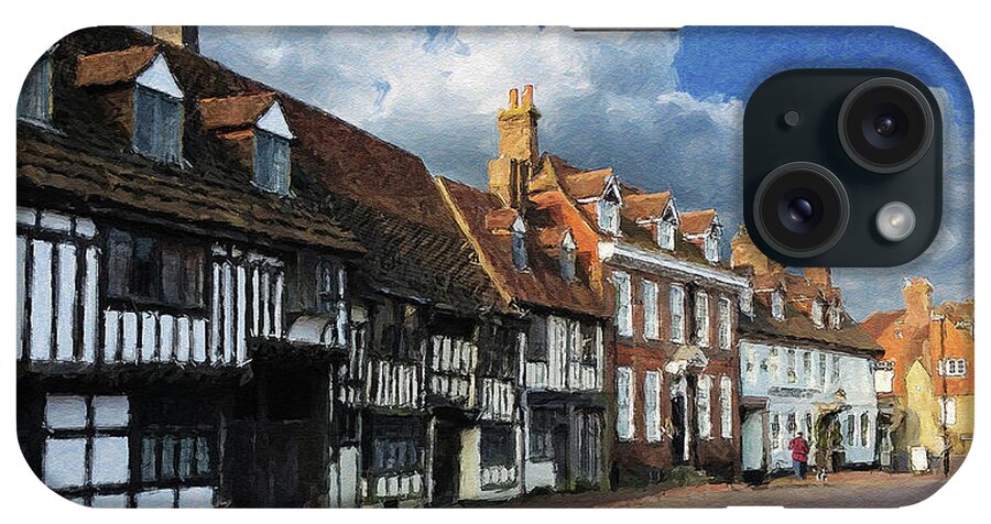  iPhone Case featuring the digital art The Old High Street by Julian Perry