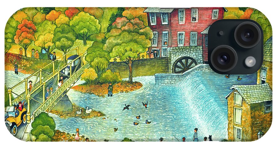 The Old Mill iPhone Case featuring the painting The Old Mill by Bill Bell